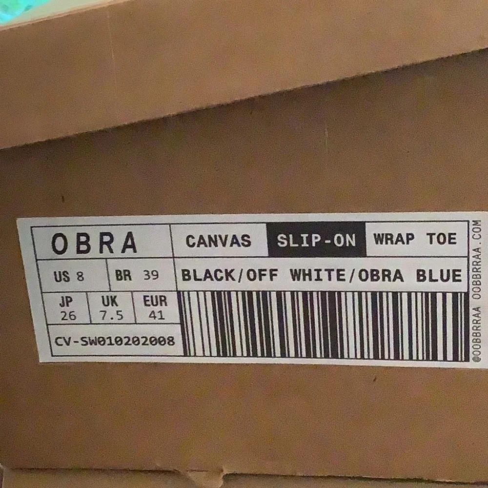 NIB OBRA 240 Canvas Low UNISEX Sneaker Men’s 8~Wms 9.5. Made in Brazil~$130